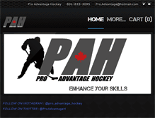Tablet Screenshot of proadvantagehockey.net